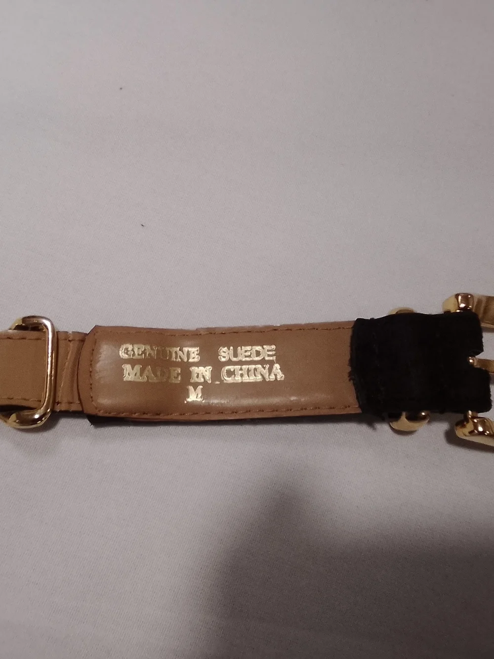 Vintage Women’s Brow Belt with Gold Accents